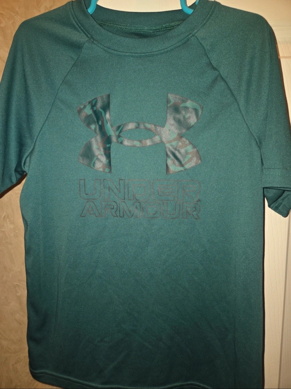 Under Armour Kids' Teal Performance Short Sleeve Shirt